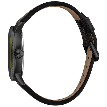 Just Cavalli Black Leather Dress Watch - The Gentlemen's Vault