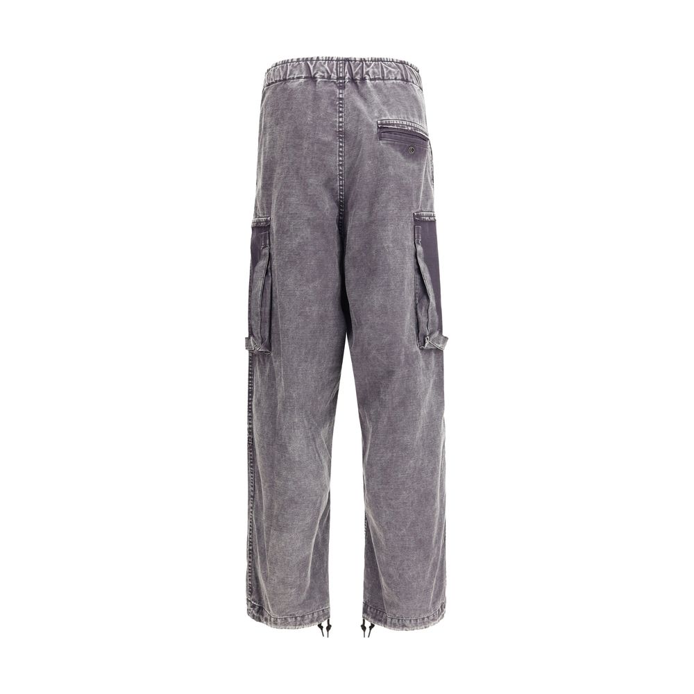 Maison Mihara Yasuhiro Black Cotton Cargo Pants - The Gentlemen's Vault