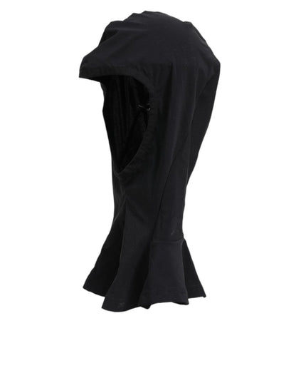 Dolce & Gabbana Black Nylon Elastane Balaclava Hood Face Cover Hat - The Gentlemen's Vault