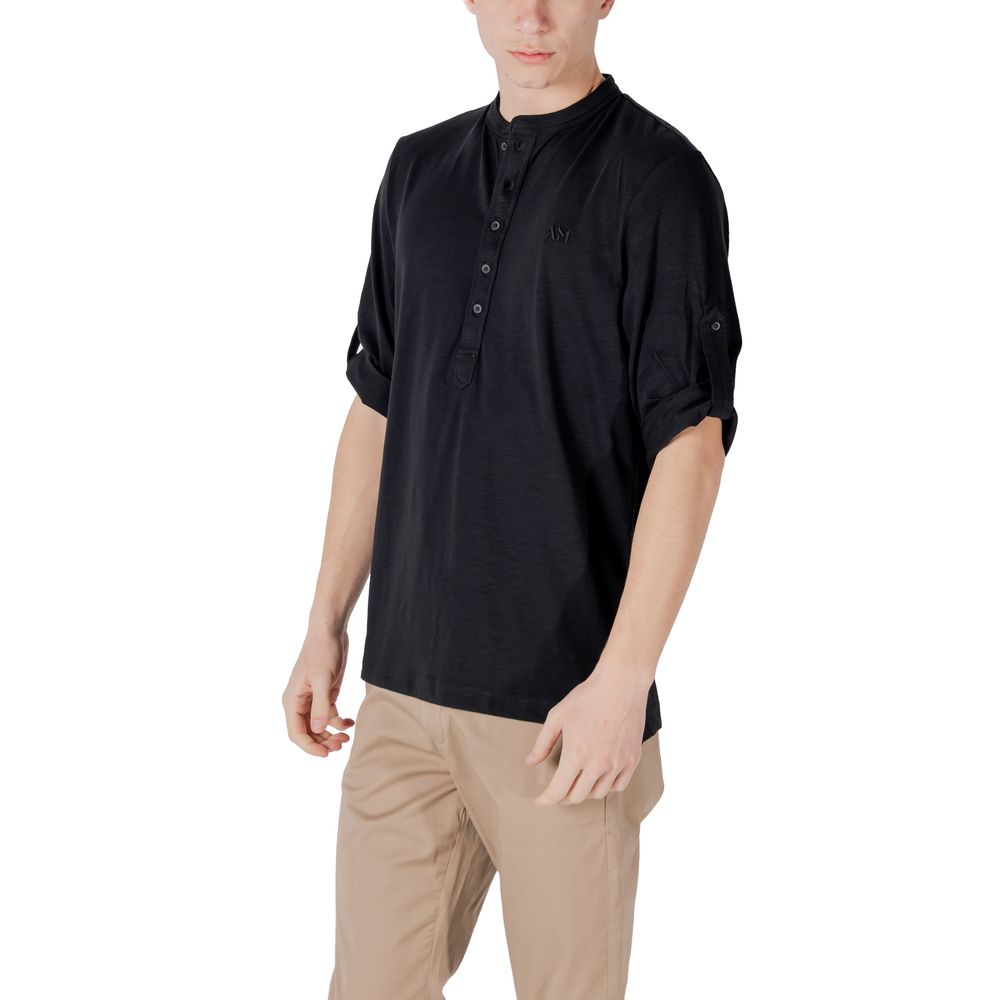 Antony Morato Black Cotton T-Shirt - The Gentlemen's Vault