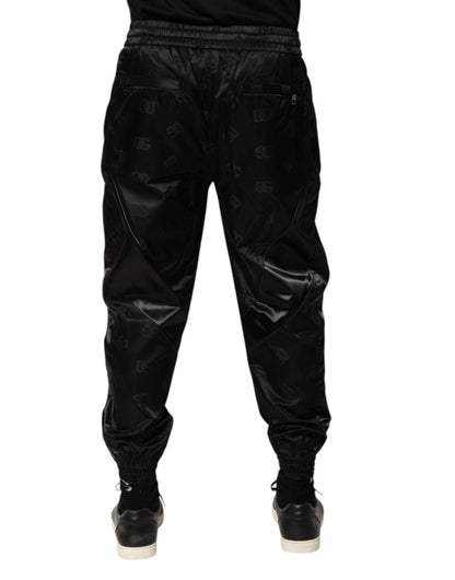 Dolce & Gabbana Black Logo DG Print Men Jogger Sweatpants Pants - The Gentlemen's Vault