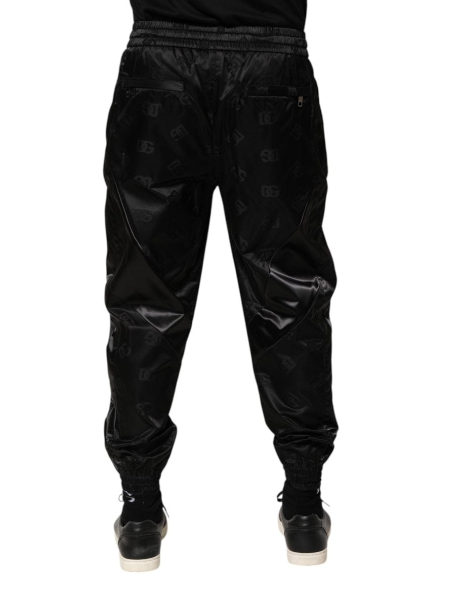 Dolce & Gabbana Black Logo DG Print Men Jogger Sweatpants Pants - The Gentlemen's Vault