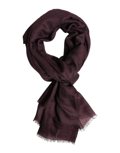 Dolce & Gabbana Maroon Cashmere Neck Warmer Wrap Shawl Scarf - The Gentlemen's Vault