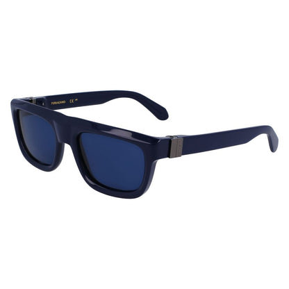 Ferragamo Blue Acetate Sunglasses - The Gentlemen's Vault