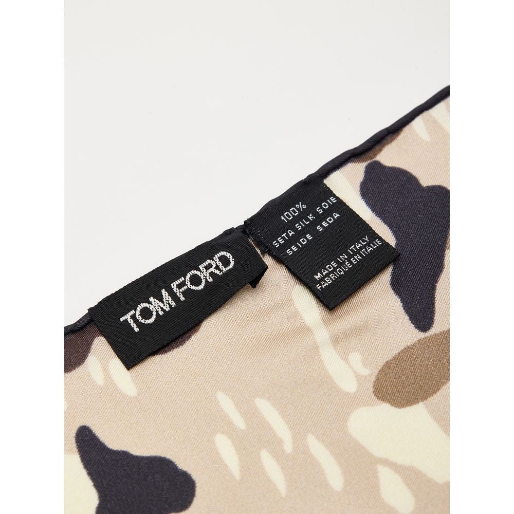 Tom Ford Beige Silk Pocket Square - The Gentlemen's Vault