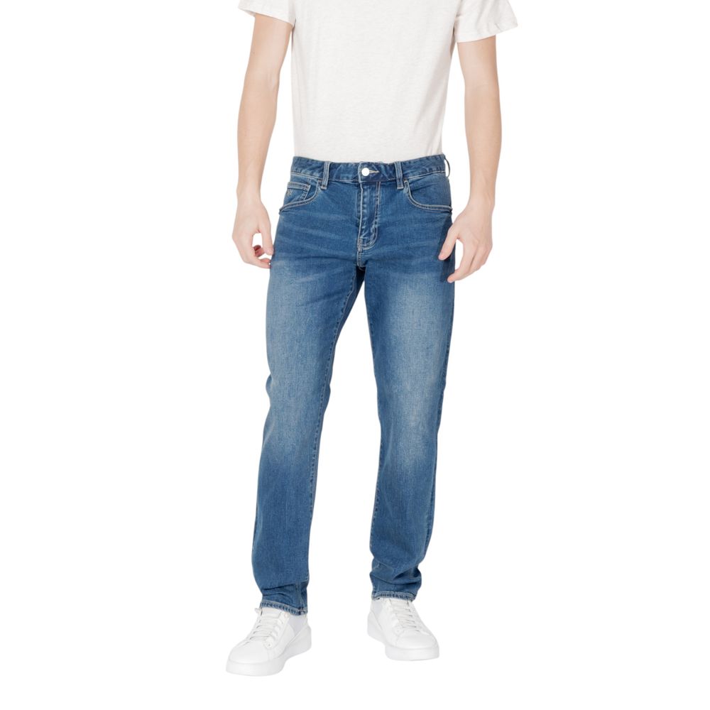 Armani Exchange Blue Cotton Skinny Jean - The Gentlemen's Vault