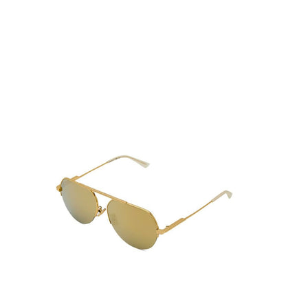 Bottega Veneta Gold Metal Sunglass - The Gentlemen's Vault