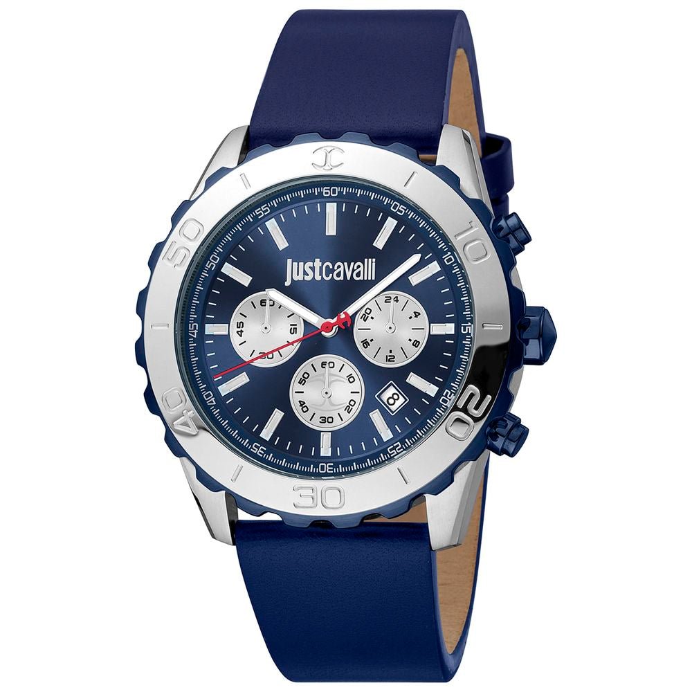 Just Cavalli Blue Leather Sport Watch - The Gentlemen's Vault