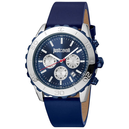Just Cavalli Blue Leather Sport Watch - The Gentlemen's Vault