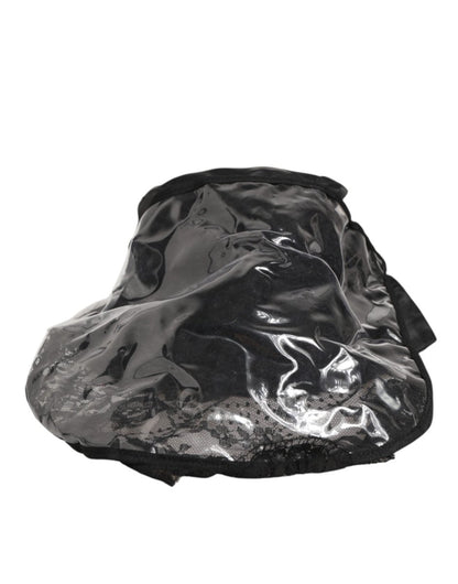 Dolce & Gabbana Black PVC Wide Brim Men Bucket Capello Hat - The Gentlemen's Vault