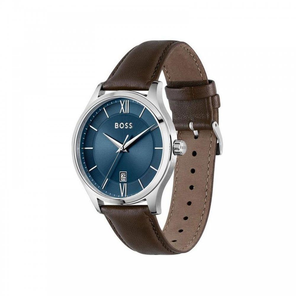 Hugo Boss Brown Leather Dress Watch - The Gentlemen's Vault