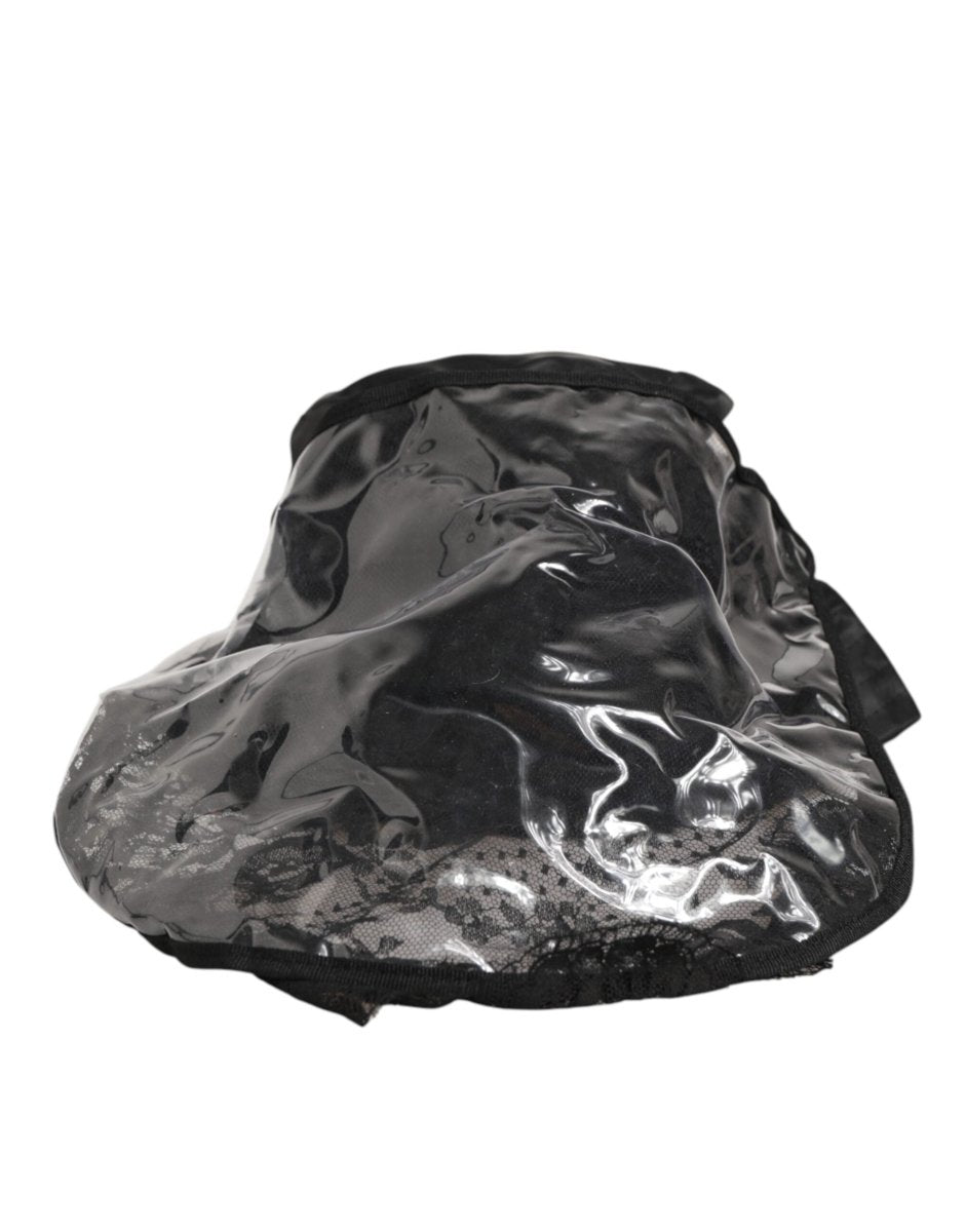 Dolce & Gabbana Black PVC Wide Brim Men Bucket Capello Hat - The Gentlemen's Vault