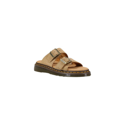 Dr. Martens Beige Leather Flat Sandals - The Gentlemen's Vault