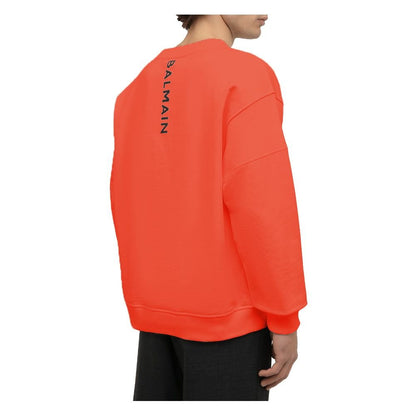 Balmain Orange Cotton Sweater - The Gentlemen's Vault