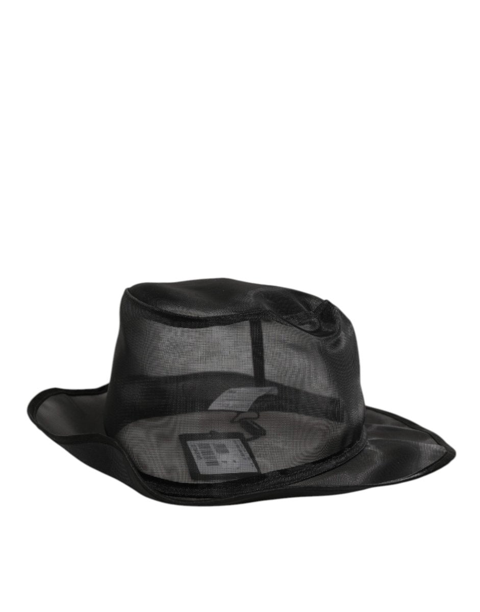 Dolce & Gabbana Black Silk Mesh Bucket Men Fisherman Cap Hat - The Gentlemen's Vault