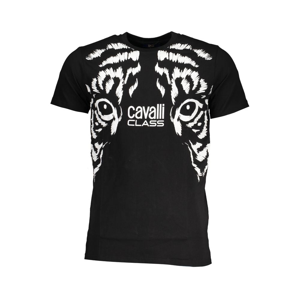 Cavalli Class Black Cotton T-Shirt - The Gentlemen's Vault