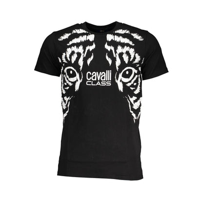 Cavalli Class Black Cotton T-Shirt - The Gentlemen's Vault