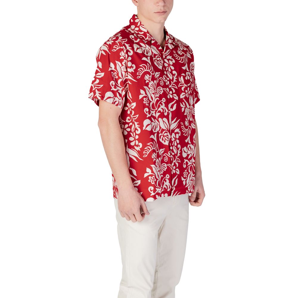 Replay Red Cotton Shortsleeve Shirt - The Gentlemen's Vault