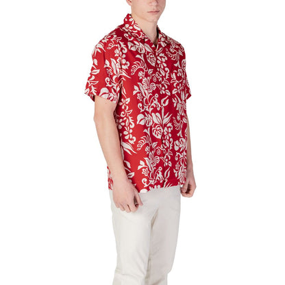 Replay Red Cotton Shortsleeve Shirt - The Gentlemen's Vault