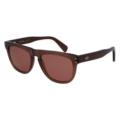 Ferragamo Brown Acetate Sunglasses - The Gentlemen's Vault