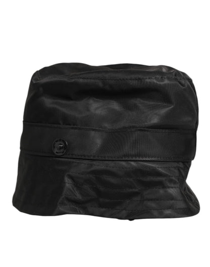 Dolce & Gabbana Black PVC Wide Brim Men Bucket Capello Hat - The Gentlemen's Vault