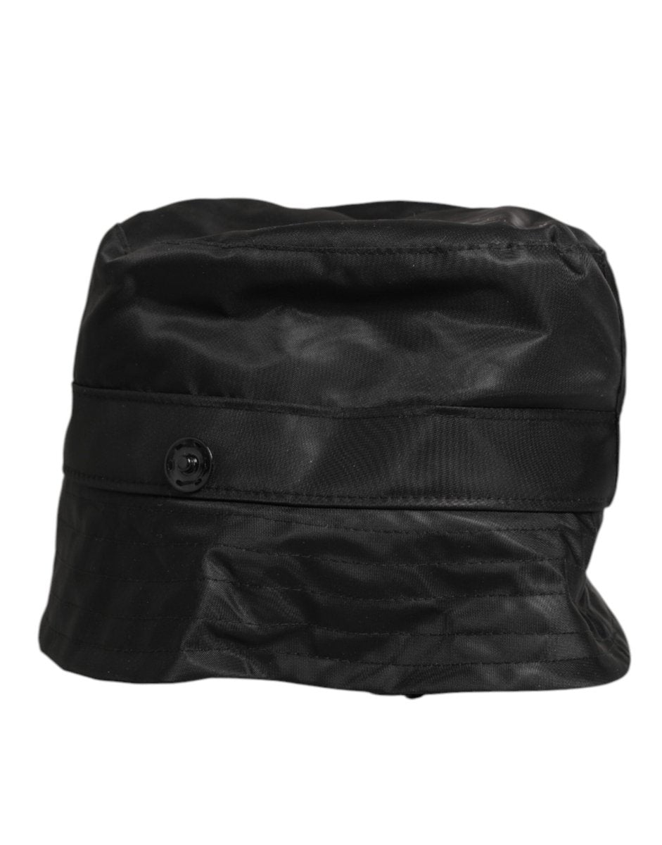 Dolce & Gabbana Black PVC Wide Brim Men Bucket Capello Hat - The Gentlemen's Vault