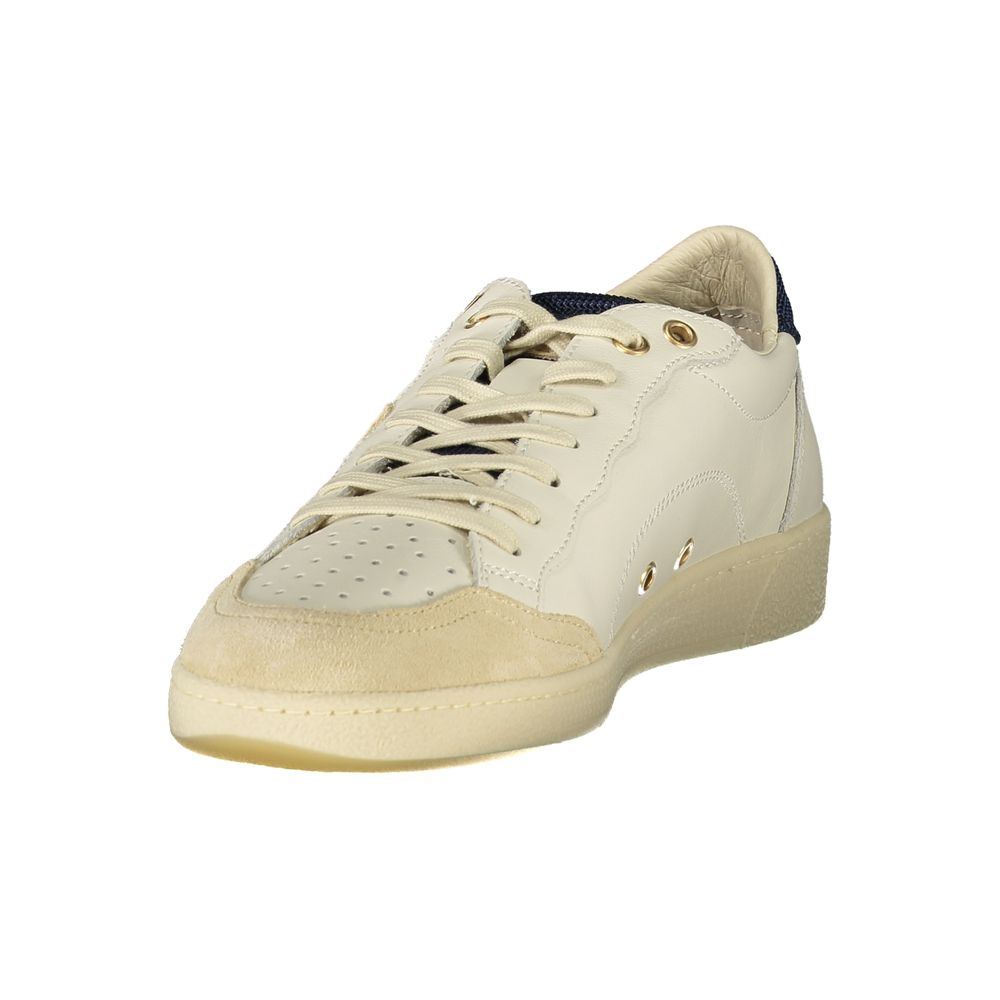 Blauer White Polyester Sneaker - The Gentlemen's Vault