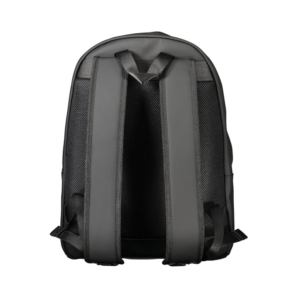 Tommy Hilfiger Black Polyethylene Men Backpack - The Gentlemen's Vault