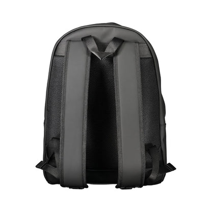Tommy Hilfiger Black Polyethylene Men Backpack - The Gentlemen's Vault