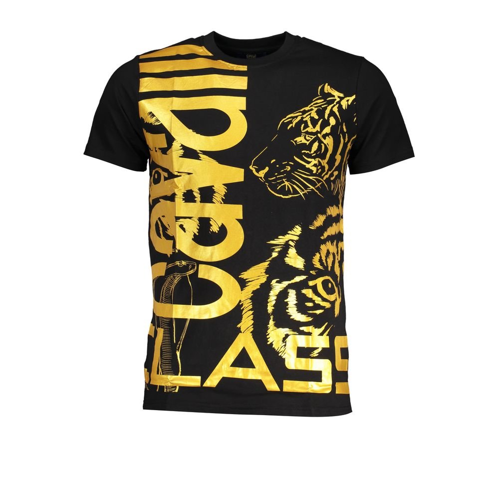 Cavalli Class Black Cotton T-Shirt - The Gentlemen's Vault