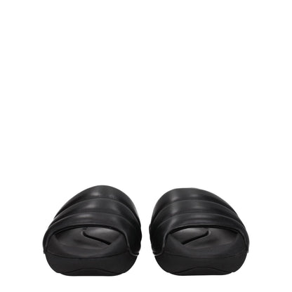 Balmain Black Leather Slippers Sandals - The Gentlemen's Vault