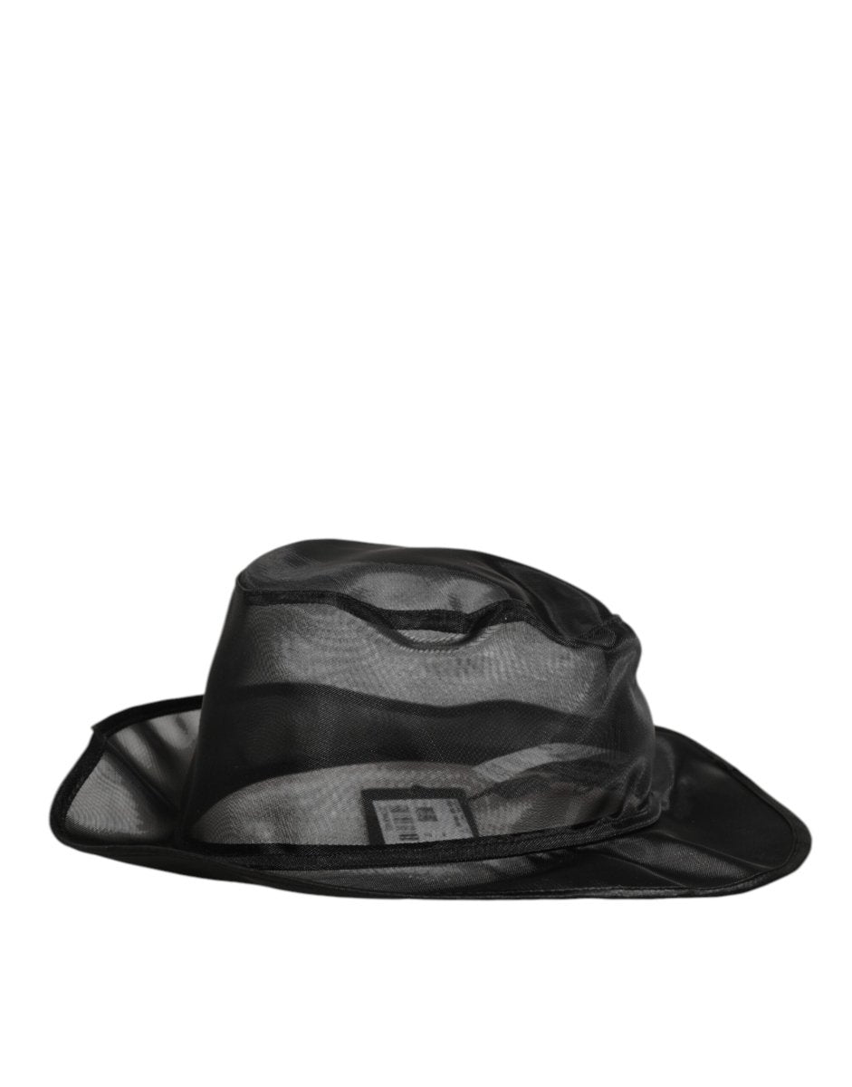 Dolce & Gabbana Black Silk Mesh Bucket Men Fisherman Cap Hat - The Gentlemen's Vault