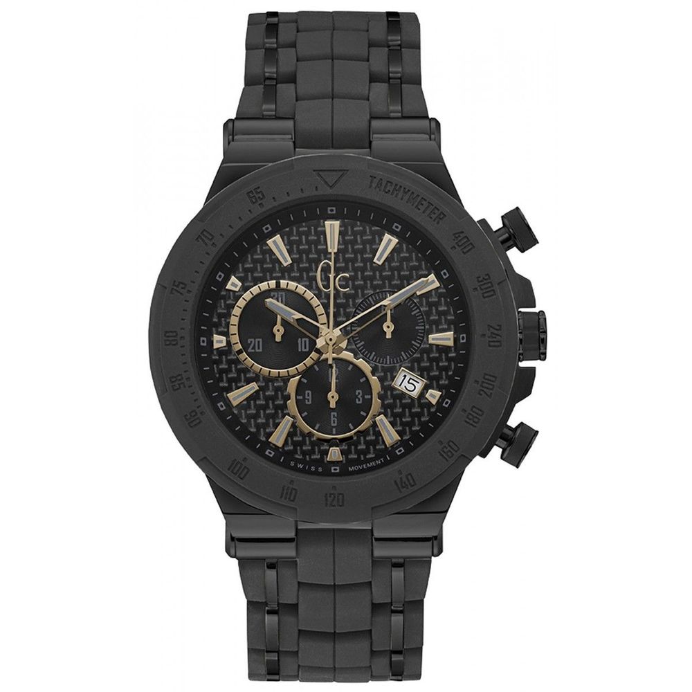 GC Black Stainless Steel Sport Watch - The Gentlemen's Vault