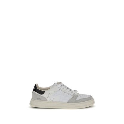 Premiata White Calf Leather Bos Taurus Low Top Sneakers - The Gentlemen's Vault