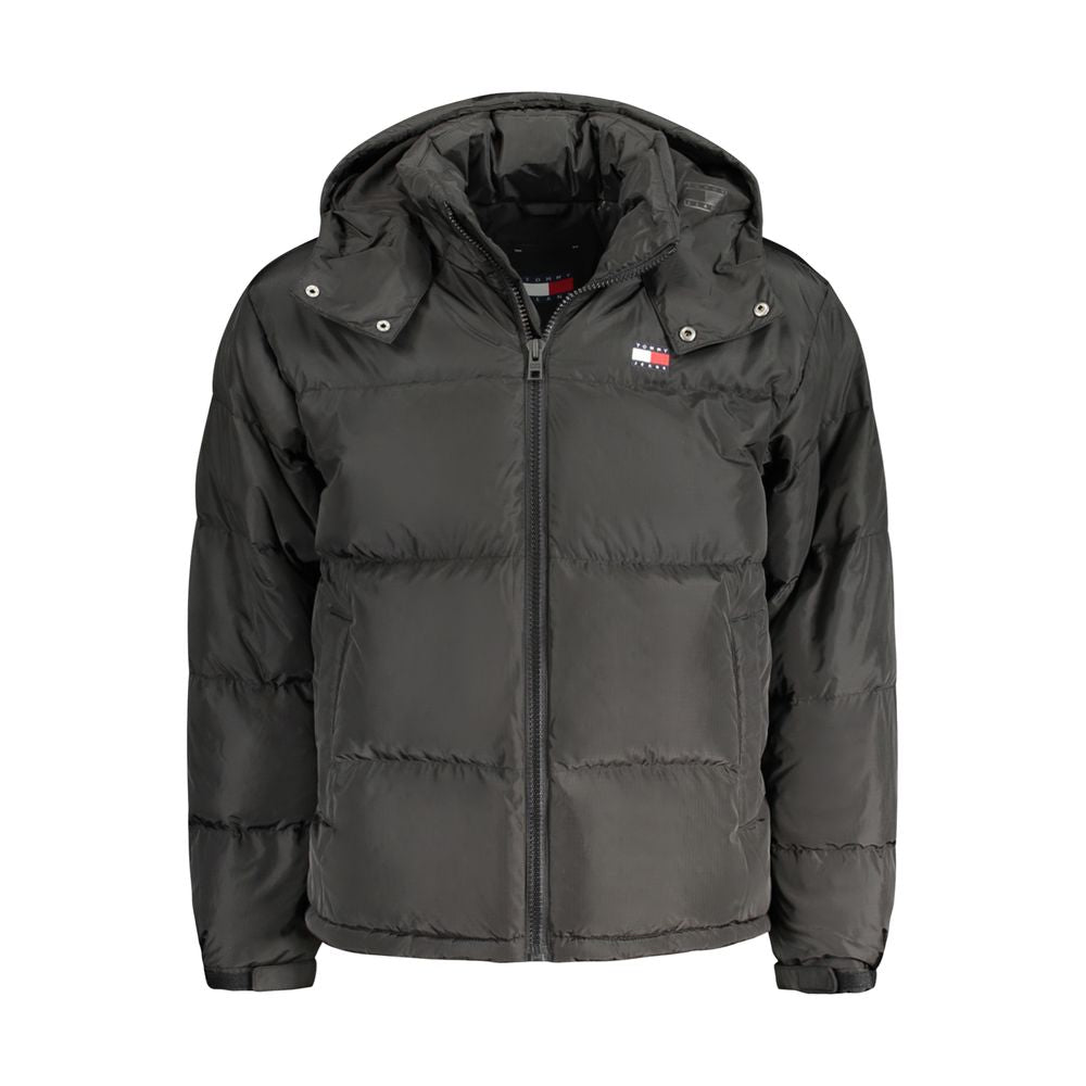 Tommy Hilfiger Black Polyester Men Jacket - The Gentlemen's Vault