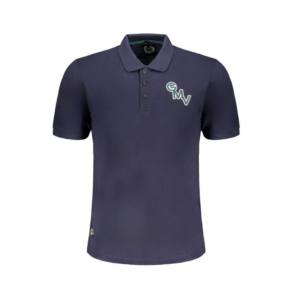 Gianmarco Venturi Blue Cotton Polo Shirt - The Gentlemen's Vault