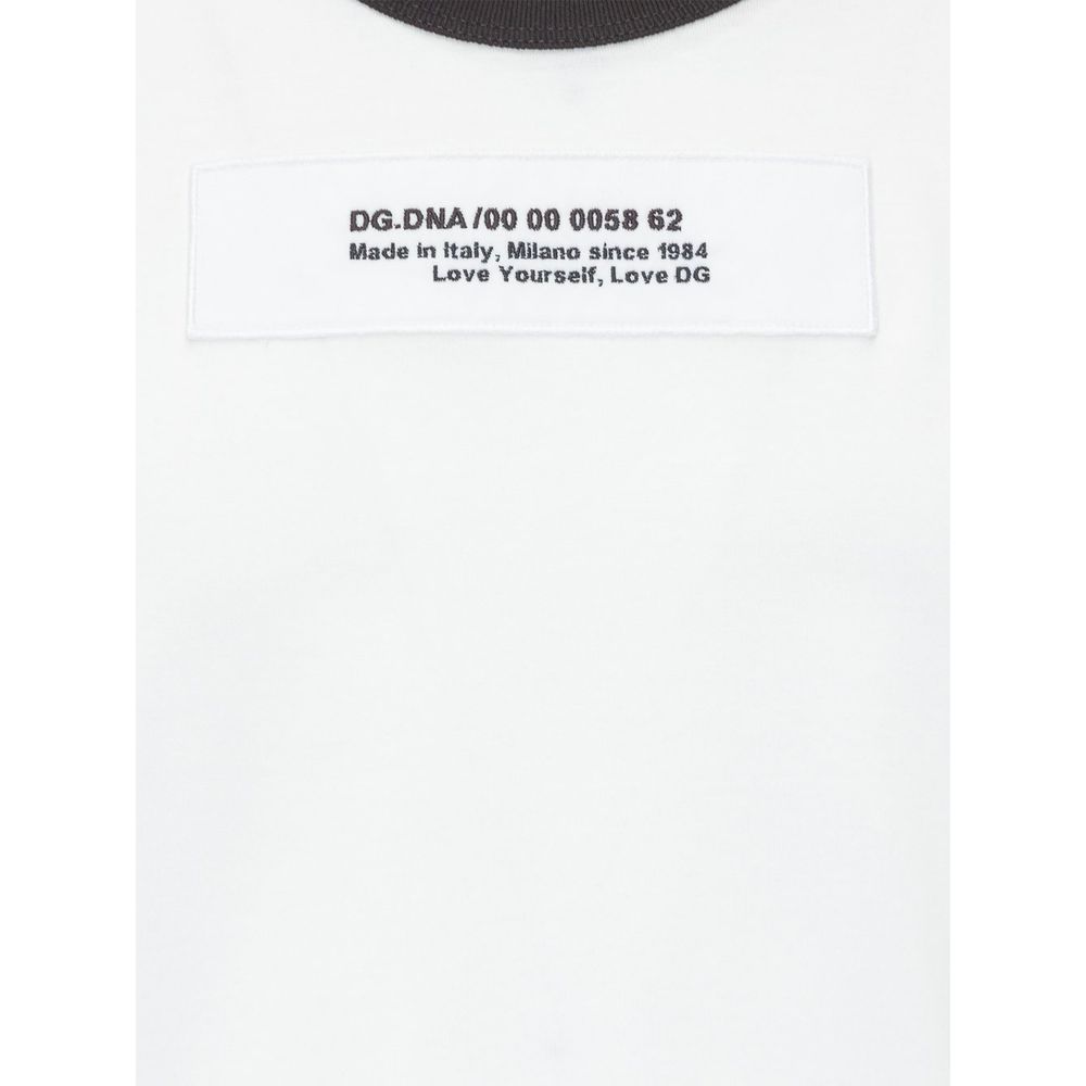 Dolce & Gabbana White Cotton T-Shirt - The Gentlemen's Vault