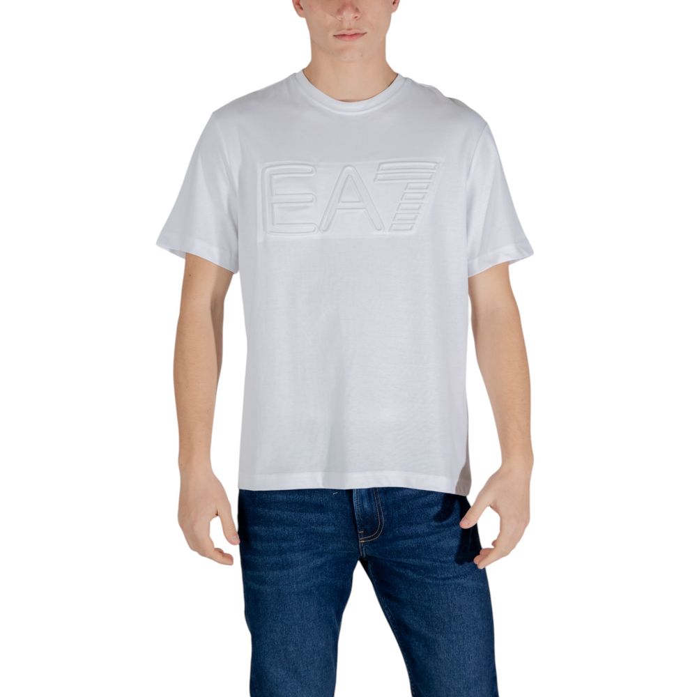 EA7 Emporio Armani White Cotton T-Shirt - The Gentlemen's Vault