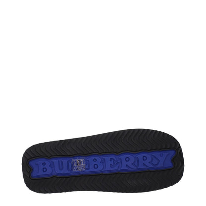 Burberry Black Leather Slippers Sandals - The Gentlemen's Vault