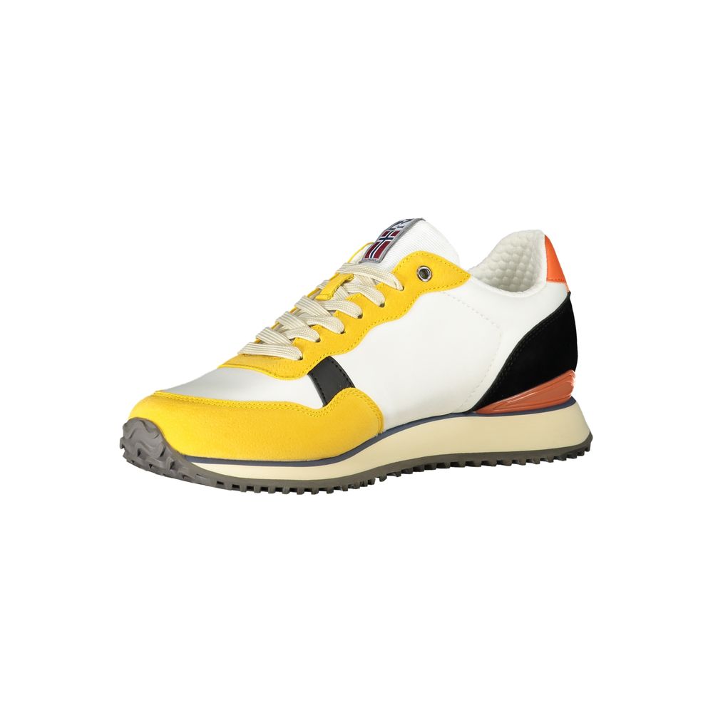Napapijri Yellow Polyester Sneaker - The Gentlemen's Vault
