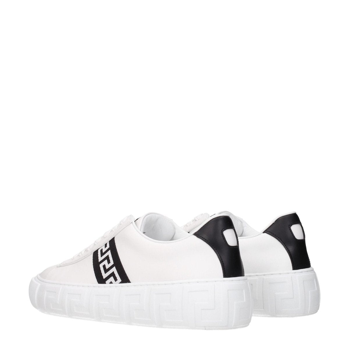 Versace White Leather Sneakers - The Gentlemen's Vault