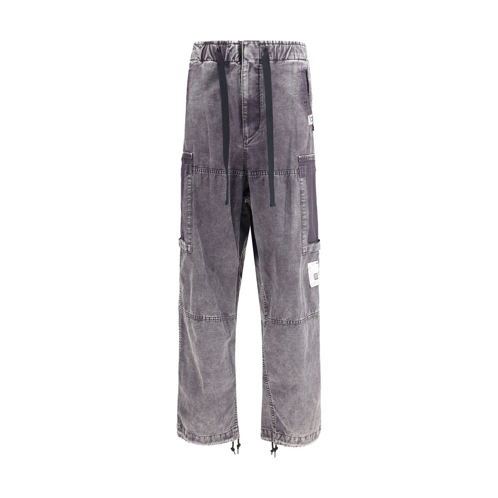 Maison Mihara Yasuhiro Black Cotton Cargo Pants - The Gentlemen's Vault