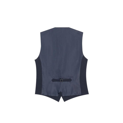 Antony Morato Blue Polyester Waistcoat - The Gentlemen's Vault