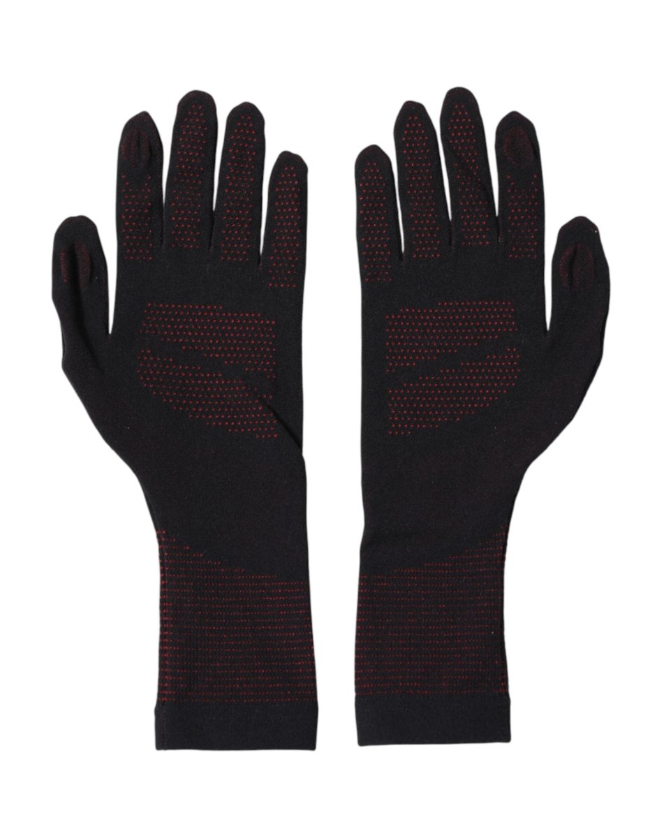 Dolce & Gabbana Black DG Logo Cotton Hands Mitten Men Gloves - The Gentlemen's Vault