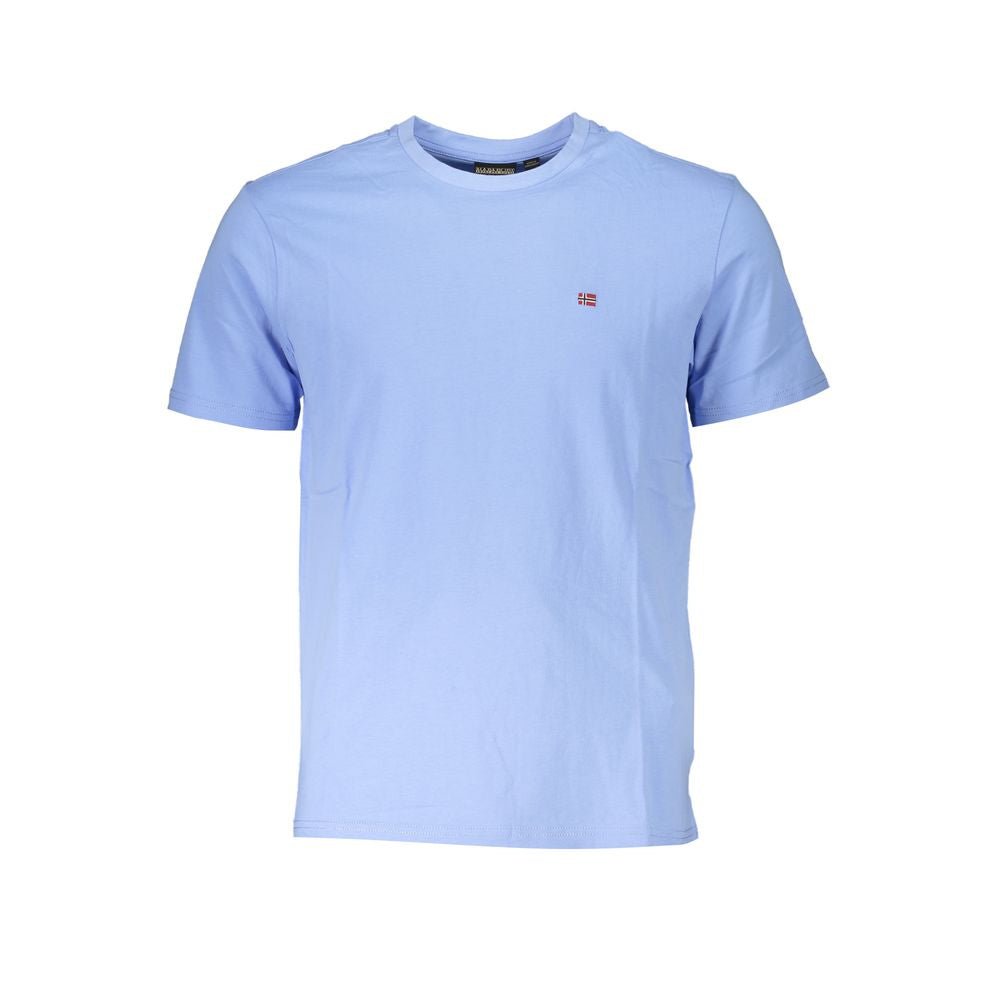 Napapijri Blue Cotton T-Shirt - The Gentlemen's Vault