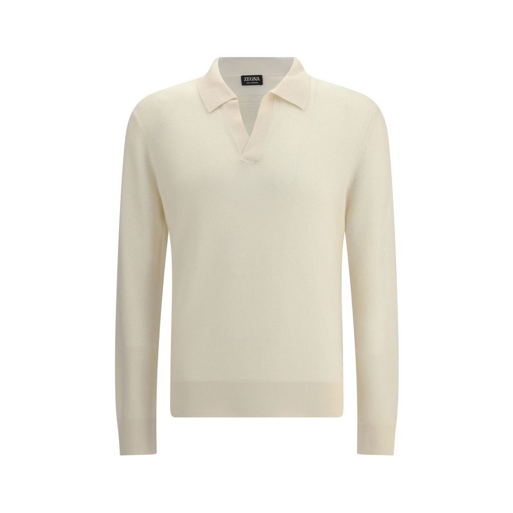 ZEGNA White Cashmere Shirt - The Gentlemen's Vault