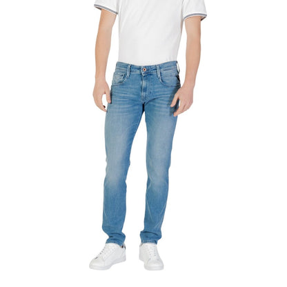 Replay Blue Cotton Skinny Jean - The Gentlemen's Vault