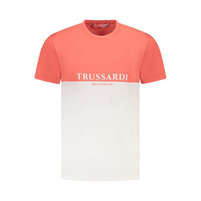 Trussardi Pink Cotton Men T-Shirt - The Gentlemen's Vault