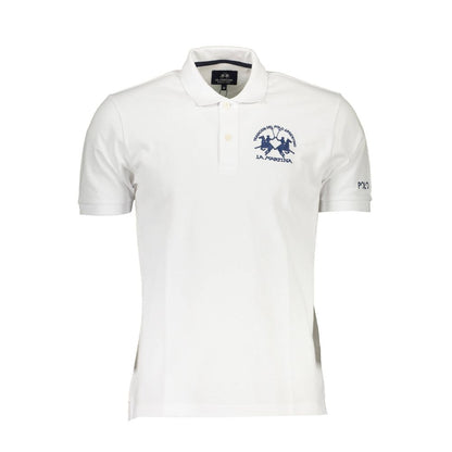 La Martina White Cotton Polo Shirt - The Gentlemen's Vault
