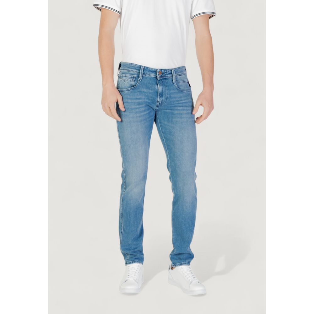 Replay Blue Cotton Skinny Jean - The Gentlemen's Vault